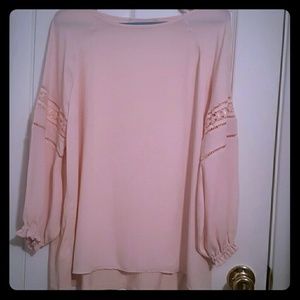 LOFT Flowy Sheer Blouse